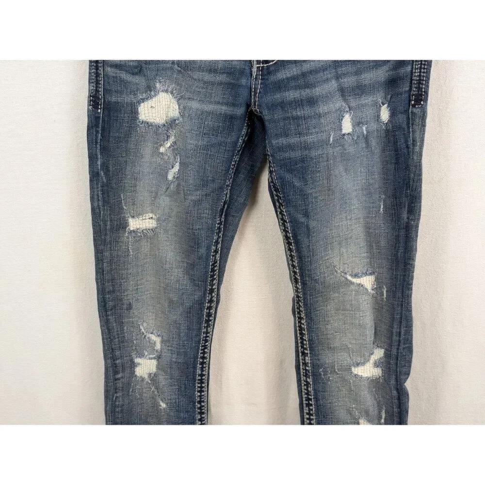 BKE Alec Straight Stretch Jeans Blue Men's/Boys Size 27R
